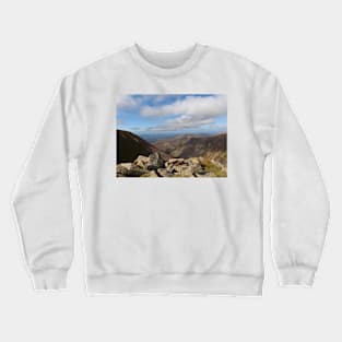 The Lurcher`s Crag, Scotland Crewneck Sweatshirt